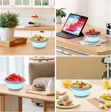 Складана миска з кришкою 3 шт Goxiry