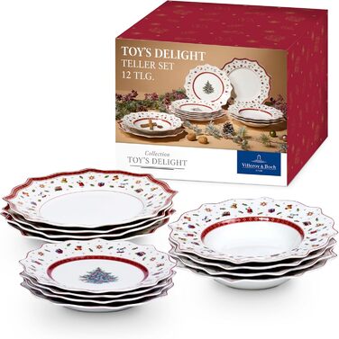 Різдвяний обідній сервіз на 4 персони, 12 предметів Toy's Delight Villeroy & Boch