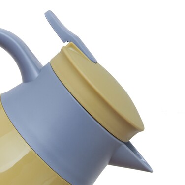 Термоглечик Fissman 1600 мл, колір зелений пластиковий корпус зі скляною колбою (19857)