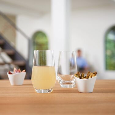 Келихи для рислінгу LEONARDO HOME PUCCINI (набір з 6 шт.) Келихи для вина, стійкі до подряпин (400 мл) Можна мити в посудомийній машині та довговічні Вічні келихи для білого вина Сучасний дизайн Келих для рислінгу Puccini 069540 6 келихів (келих для напої