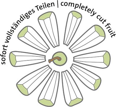 Слайсер для яблук і груш Westmark/серцевина для фруктів, ø 9 см, алюміній/нержавіюча сталь, срібло, 51102260 (Divisorex Special Peeler)