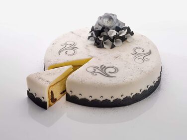 Пружинна форма Zenker Ø 26 см CREME NOIR, форма для випічки з плоским дном і захистом від протікання з листової сталі, кругла форма для торта з армованим керамікою антипригарним покриттям (колір крем/антрацит), кількість Одинарний