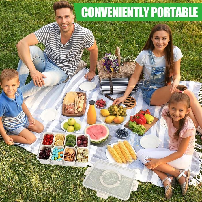 Органайзер для закусок з 8 відділеннями Kezidhp