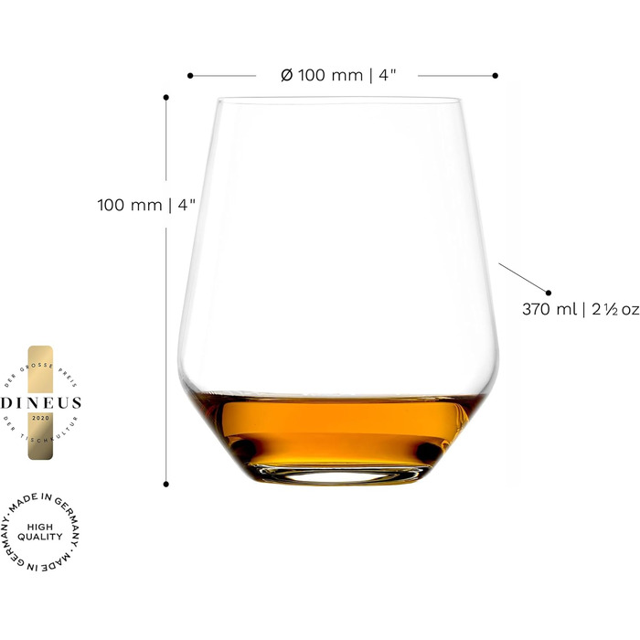 Набір склянок для віскі 6 шт. 370 мл. Stlzle Lausitz Quatrophil