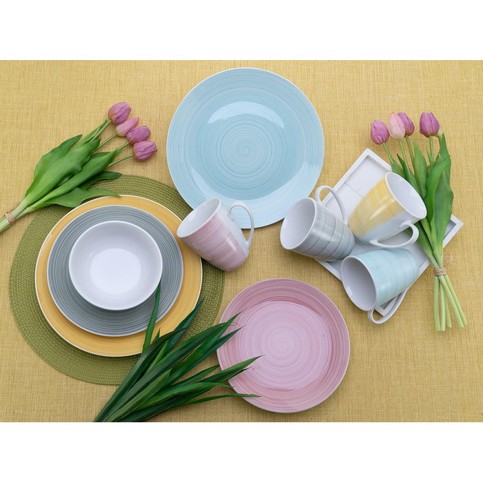 Набір посуду на 4 персони, 16 предметів, Pastello Creatable