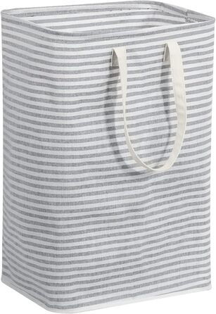 Корзина для сыпучего белья-органайзер с удлиненной ручкой, складной сборщик белья, корзина для хранения белья, портативный сортировщик белья для белья, одежды, одеял, подушек, корзин для белья, серый 75 л серый, 75L