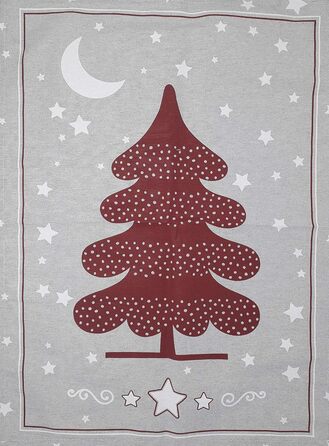 Набір з 12 різдвяних кухонних рушників 70 x 50 см Zambaiti