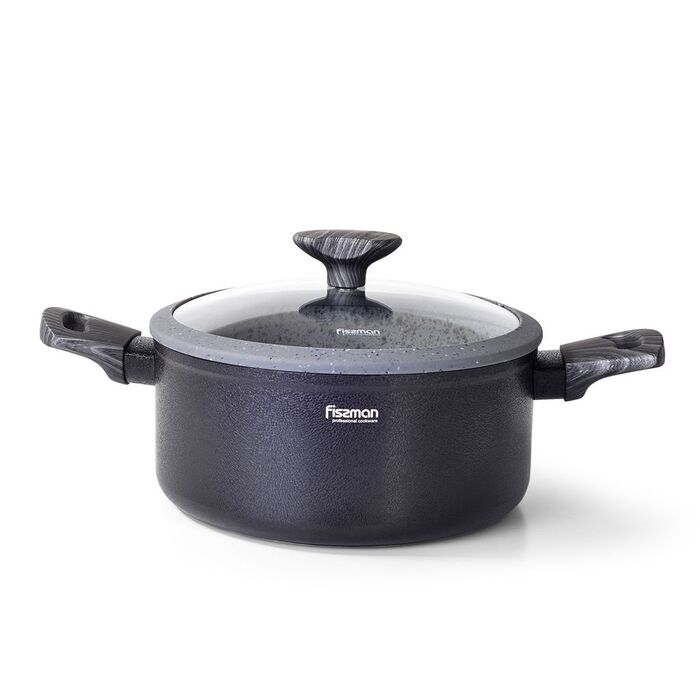 Кастрюля со стеклянной крышкой 24 см 4,7 л CHARM STONE Fissman
