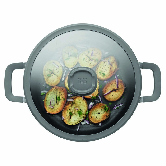 Сотейник BergHOFF с антипригарным покрытием LEO STONE, с двумя ручками, диам. 28 см, 4,7 л