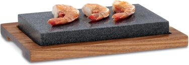 Гарячий камінь з тарілкою для сервірувальні 24 x 16 x 4 см kela