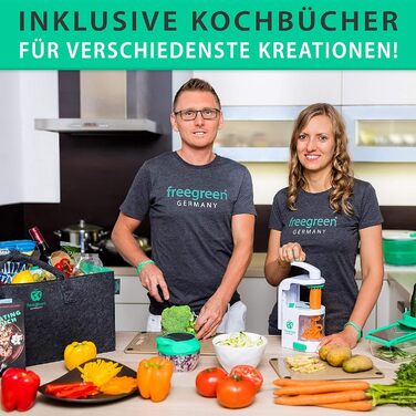 Cпіральна овочерізка з контейнером Freegreen