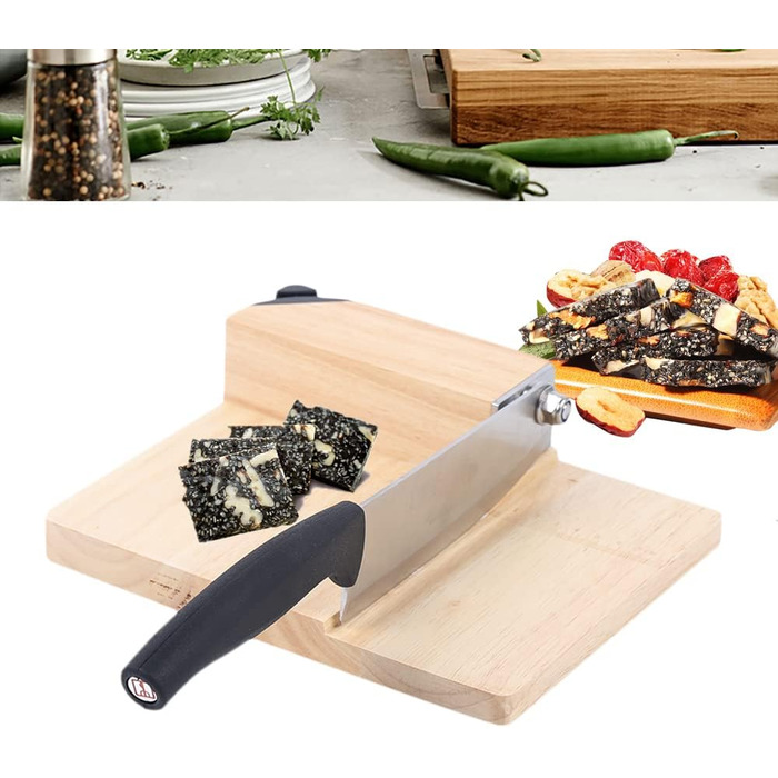 Пристрій для нарізання ковбас з дерев'яною основою Kitchendao