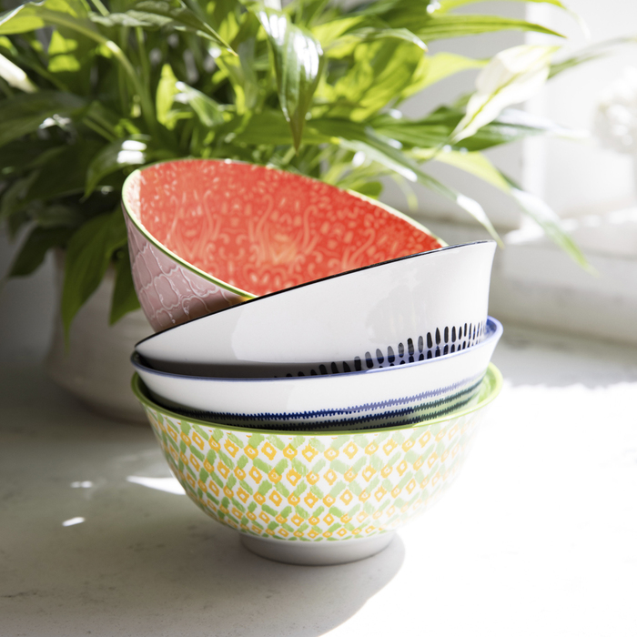 Миска Kitchen Craft RED DAMASK, кераміка, діам. 16 см, 500 мл