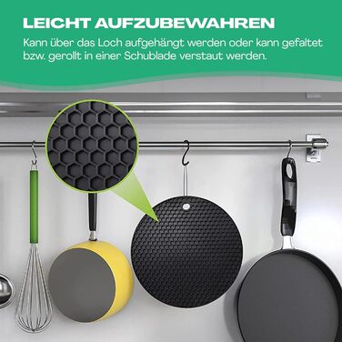 Набір із 4 силіконових підставок під гаряче Netrox