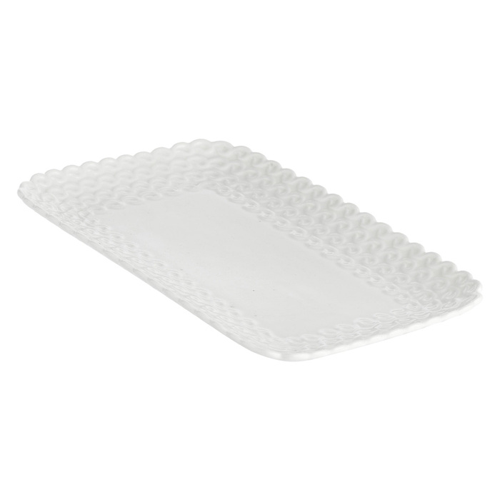 Піднос прямокутний La Porcellana Bianca MOMENTI, порцеляна, 20 х 13 см