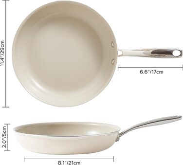 Керамічна сковорідка бежева, 28 см Redchef