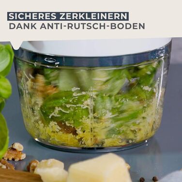 Мульти-подрібнювач зі шківом, прозорий контейнер для збирання продуктів з кришкою Fackelmann