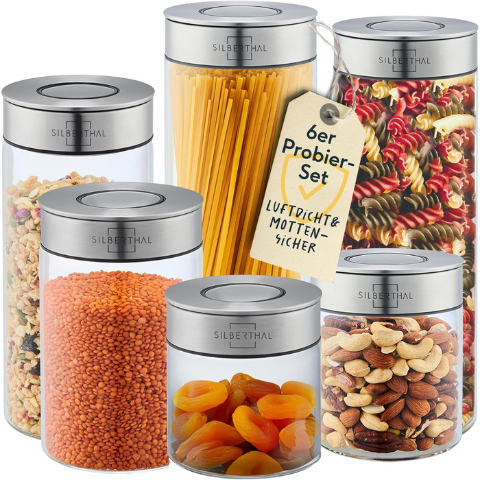 Банка для зберігання з кришкою 6 предметів SILBERTHAL