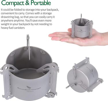 Мини-спиртовая горелка с подставками для кастрюли 80 мл. iBasingo