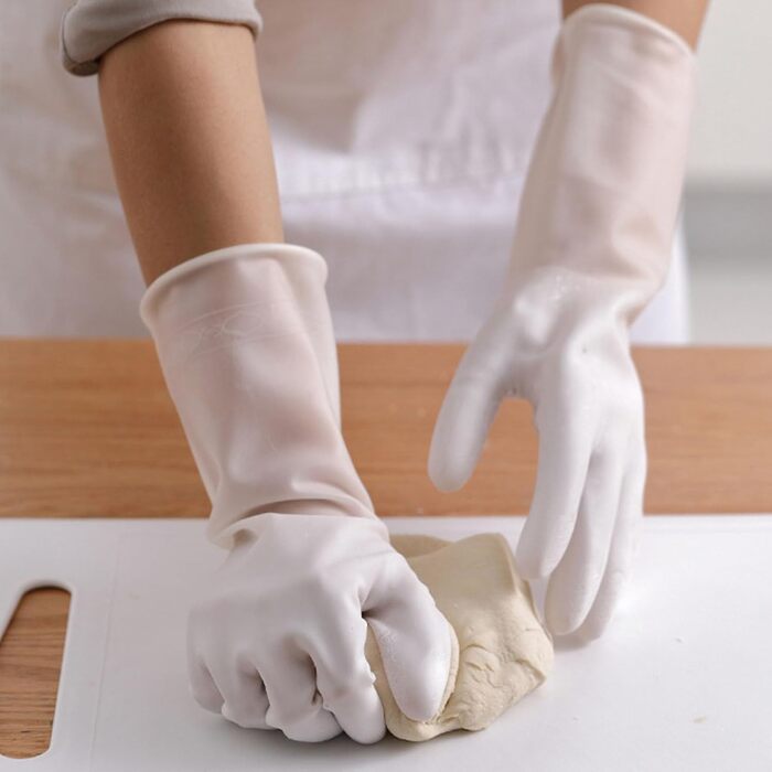 Рукавички для миття посуду 1 пара розмір L 110 x 80 x 38 см Jwthee