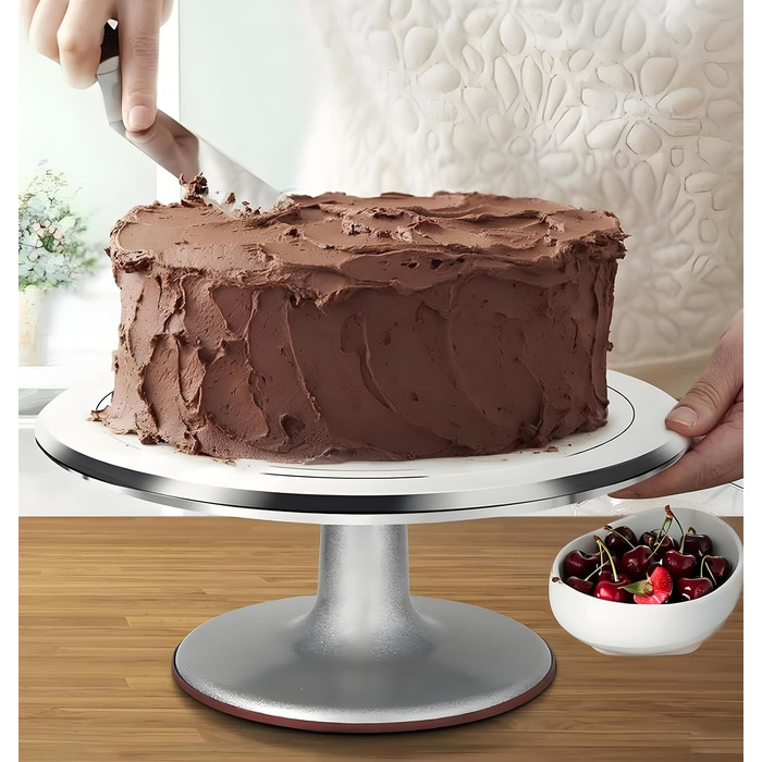 Вращающаяся подставка для торта из алюминиевого сплава 31 см Yizish