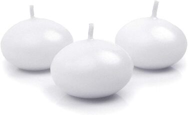 Плаваючі свічки 50 шт. плаваючі свічки Ø 40 мм (рожеве золото) (білі)