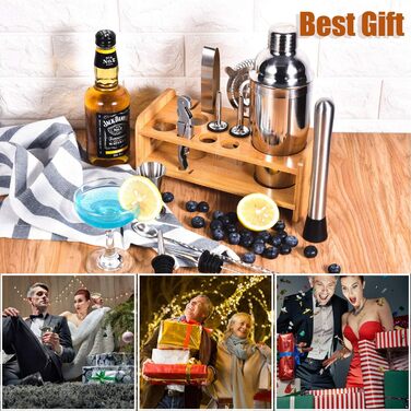 Набір шейкерів для коктейлів, 12 предметів, 750 мл Esmula