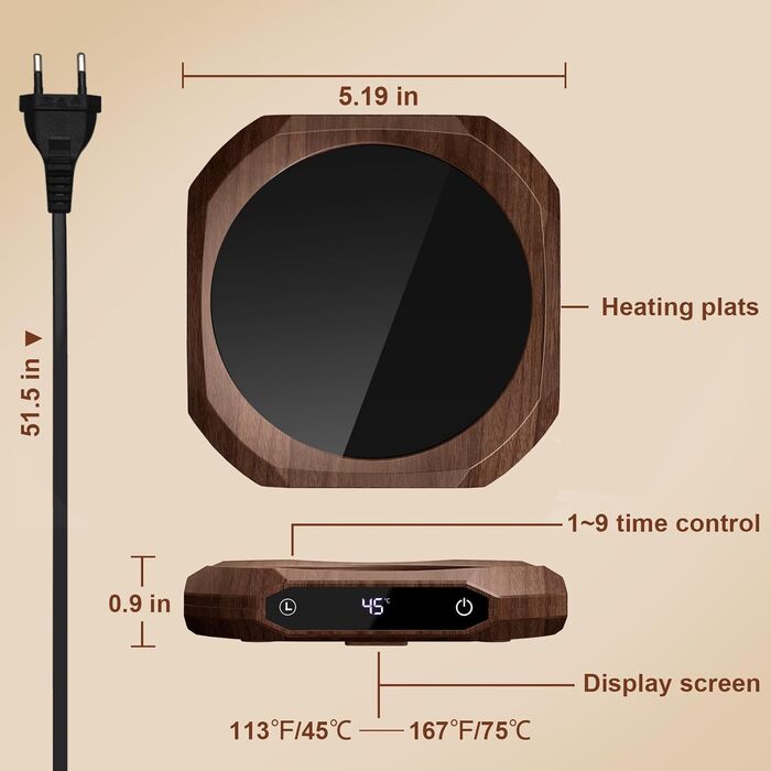 Кофеварка для стола с 3 температурными режимами MQUPIN