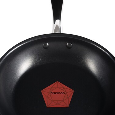 Сковорода Fissman FORCE 20x4,5 см с индукционным антипригарным дном алюминий (5464)