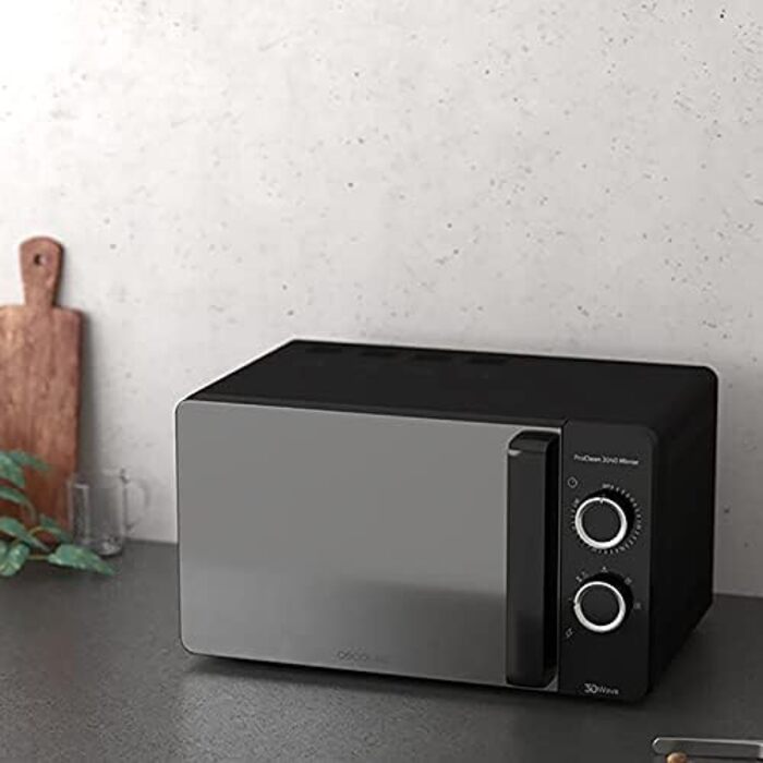 Мікрохвильова піч 1150 Вт, 20 л чорна ProClean 3040 Mirror Cecotec