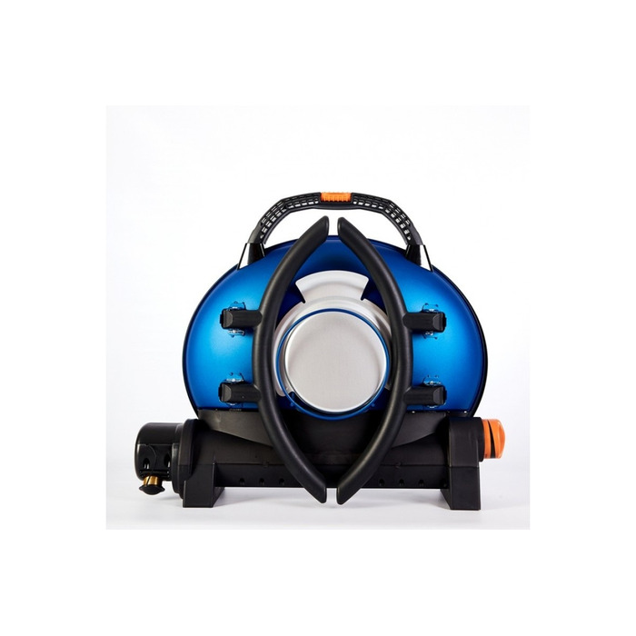 КОМПЛЕКТ Портативний переносний газовий гриль O-GRILL 500, синій  + шланг в подарунок! Код: 011673