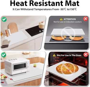 Антипригарний килимок для випічки 60 x 40 см прозорий SUPER KITCHEN