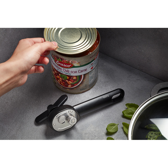 Нож консервный, черный 17,5 см Gefu