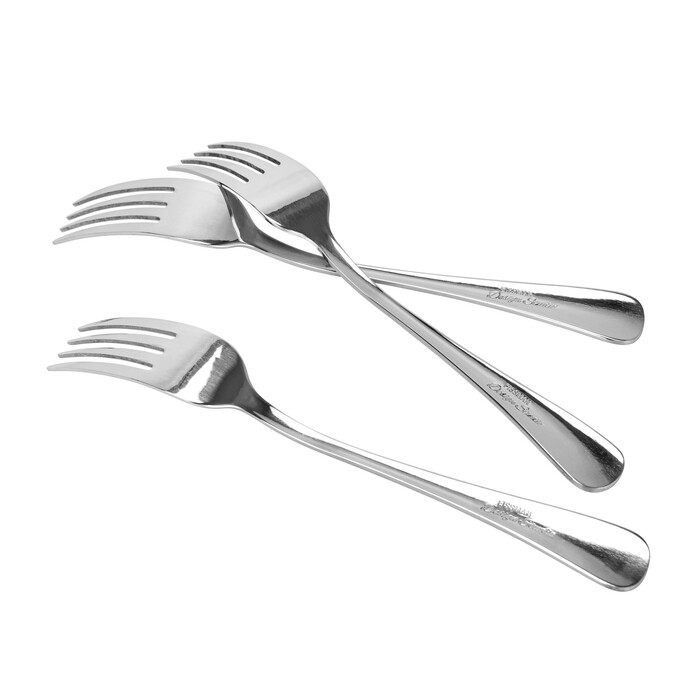 Набір столових виделок Fissman 3 предмети FELDON 20 см нержавеющая сталь (3057)
