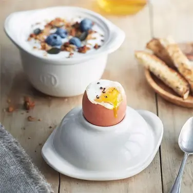 Піала з кришкою-підставкою під яйце, 0,3 л кремова Emile Henry
