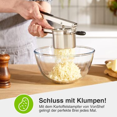 Пресс для картофеля, нержавеющая сталь 32 х 10 см VonShef