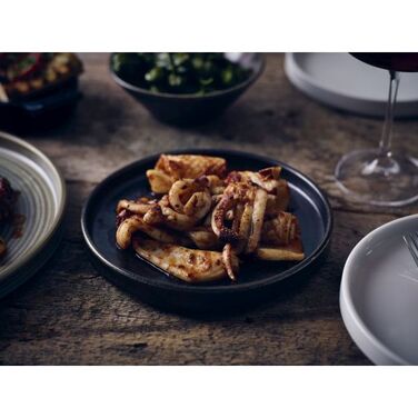 Тарілка презентаційна 18x2, 1 см з низьким вертикальним бортом, Terra Porcelain Black, GenWare