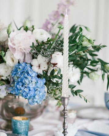 Набір з 4 конічних спіральних свічок 2 х 25,5 см, білий Alederways