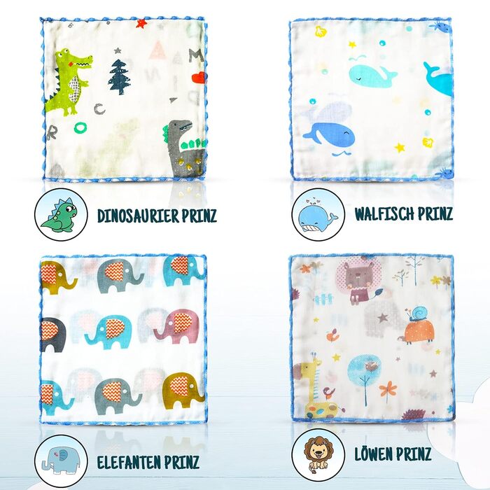 Рушники для дітей з бавовни 18 шт. Omilion