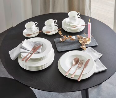 Набір тарілок на 6 персон, 12 предметів білий Noblesse by Villeroy & Boch