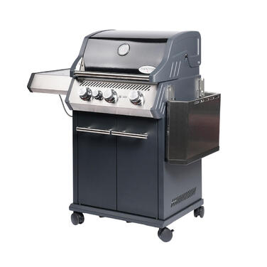 Газовый гриль SANTOS S-301 Black, с боковой горелкой, черный 900235 Код: 010949