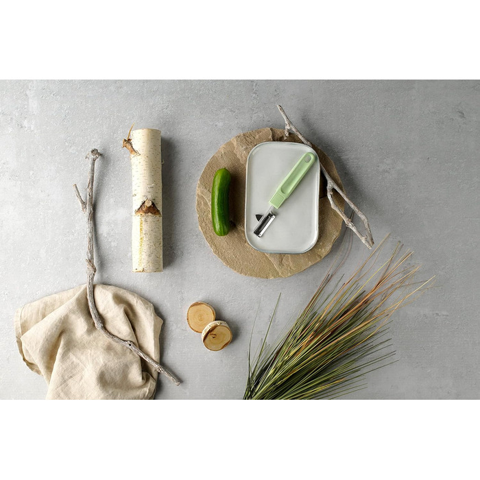 Овощечистка с подвижным лезвием, 19,5 см зеленая Ecolution Fackelmann