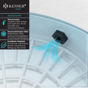 Консерватор 27 л 1800 Вт білий KESSER