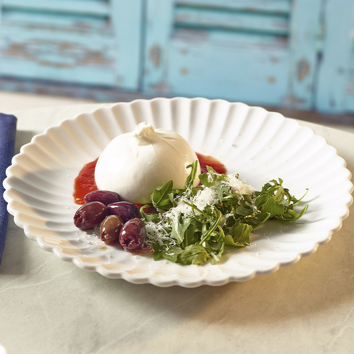 Тарелка 26 см, Incise Porcelain Scalloped, GenWare