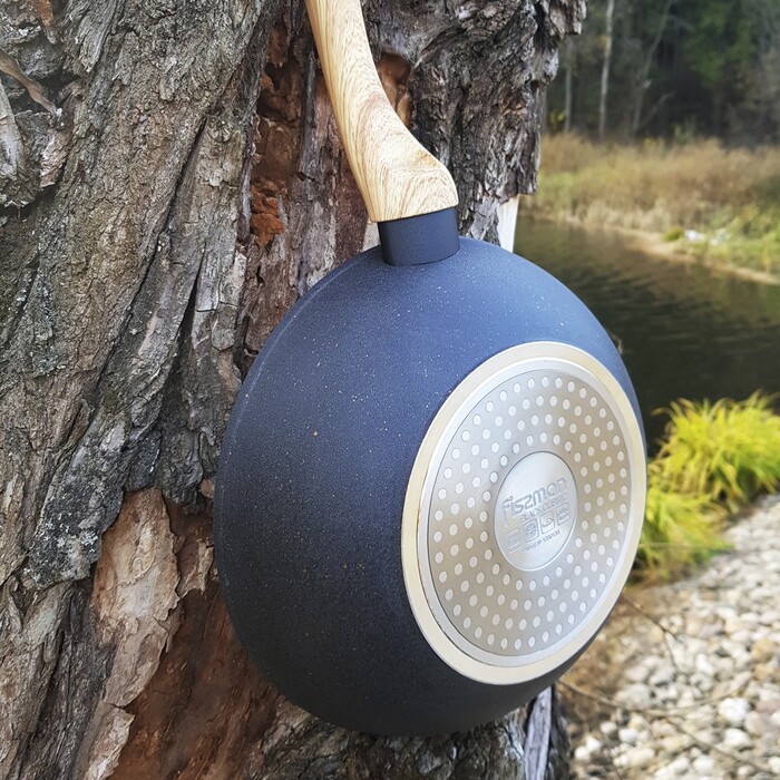 Сковорідка ВОК Fissman BLACK COSMIC 24x7 см (4344)