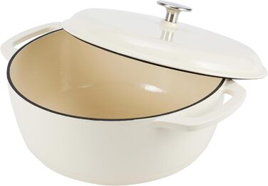 Чавунна форма для запікання Kitchen-Profi Basics круглої емальованої форми (біла, 4,1 л)