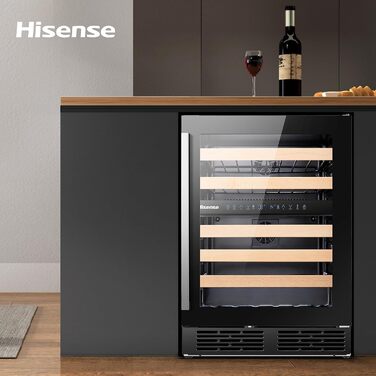 Винний холодильник до 46 пляшок Hisense