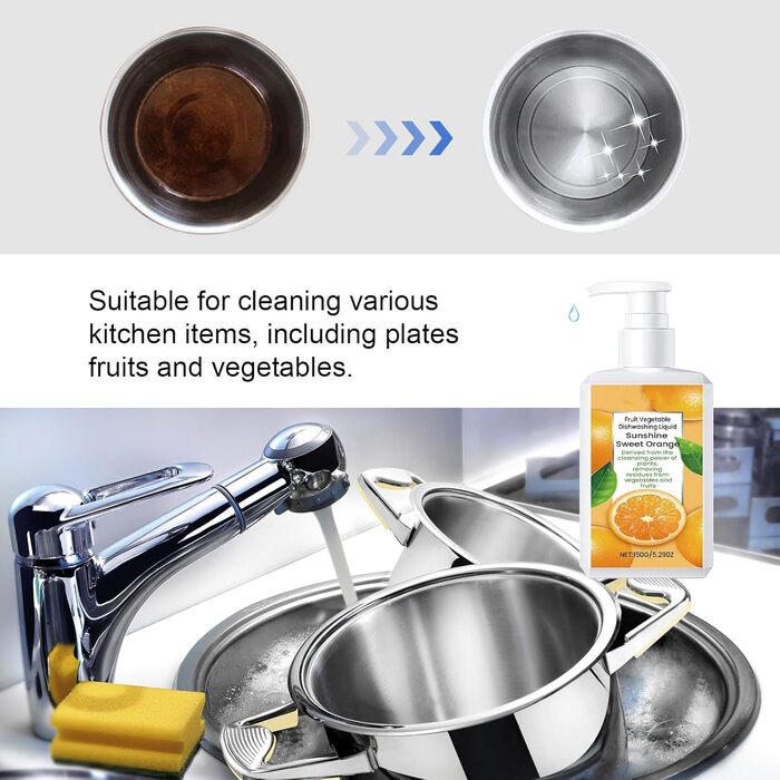 Засоби для миття овочів та фруктів 150 г TEMOOUES