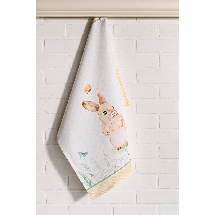 Набір з 3 багатоцільових кухонних рушників Maison d&39 Hermine Rural Christmas, 100 бавовна Барні рушники День подяки/Різдво (50 см x 70 см) (13 - Великодні роси)