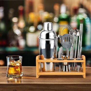 Коктейльний набір з 14 предметів з мірною склянкою та барною ложкою, 550 мл., Hossejoy